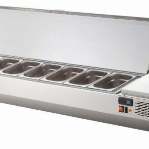 Nadstawka chłodnicza z pokrywą nierdzewną 5x GN1/4    VRX 120/33SN