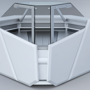 Witryna narożna chłodnicza   SAMOS NW90