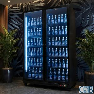 Szafa chłodnicza przeszklona 2-drzwiowa RQ1060FC | 1274x670x2035 mm | 1060 l