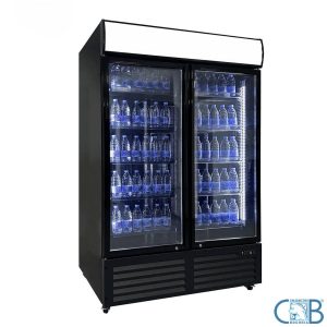 Witryna chłodnicza przeszklona 900L  RB-900H   drzwi otwierane