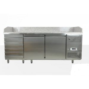 Stół chłodniczy do pizzy 2-drzwiowy z garownikiem EPF3480