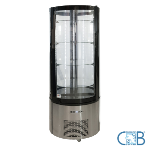 Witryna chłodnicza 400L przeszklona  , okrągła (ARC-400R) energooszczędna