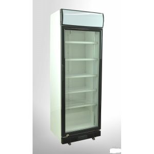 Szafa chłodnicza przeszklona LG 400 DF ( 352 DF ) drzwi do dołu